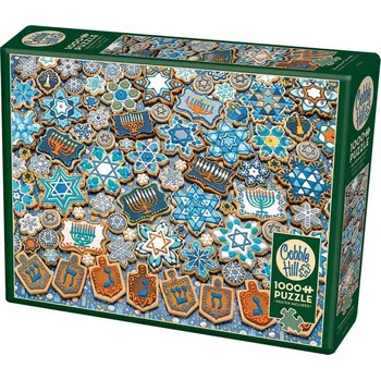 Puzzle COBBLE HILL Puzzle Chanukové sušenky 1000 dílků