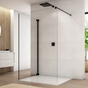 RONAL WALK IN CADURA Boční stěna v 90° černá mat shade CAT30700668