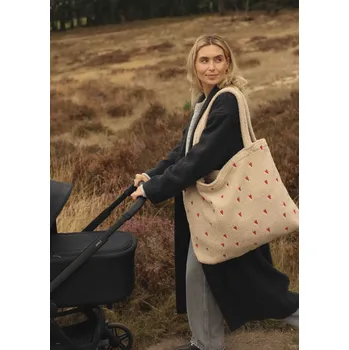 Přebalovací taška Teddy taška STUDIO NOOS Ecru Hearts