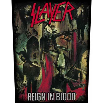 Nášivka Slayer nášivka na záda CO+PES 30x27x36 cm, Reign In Blood
