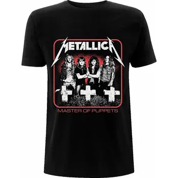 Pánská móda Metallica tričko, Vintage Master of Puppets Photo Black, pánské S