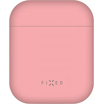 Elektronika Ultratenké silikonové pouzdro FIXED Silky pro Apple Airpods, růžové