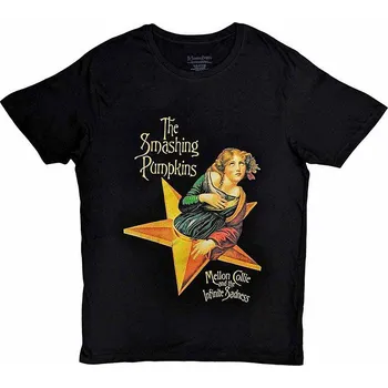 Pánská móda Smashing Pumpkins tričko, Mellon Collie Black, pánské XL