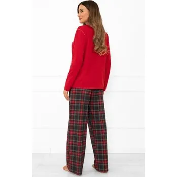 Dámské pyžamo Dámské pyžamo Italian Fashion Rozana - bavlna Červená 3XL