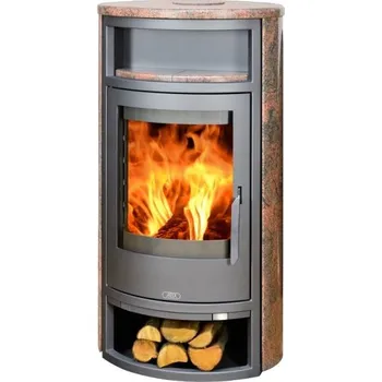 Krbová kamna ABX POLAR 6 krbová kamna 3-8,5kW, včetně horní desky, žula kašmír
