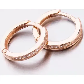 Náušnice Dámské náušnice žluté zlato 585 kruhy 52GZ-3344CV-ZIR