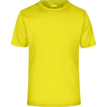 DAIBER JN 358 / Pánské žerzejové sportovní tričko - yellow XXXL