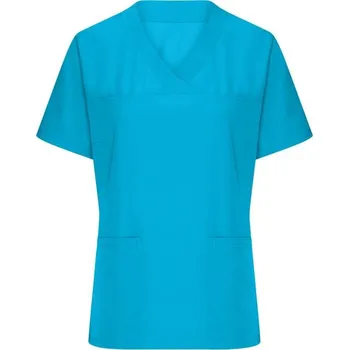 Zdravotnický oděv DAIBER JN 3103 / Dámský elastický kazak s výstřihem do V - turquoise XXL