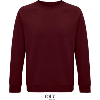 Pánská mikina SOL´S SPACE / Unisex bio raglánová mikina - burgundy XL