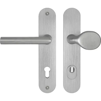 MPK - SECURO A01 PLUS - SO M1 FAVORIT PZ PLUS s otvorem pro vložku, 55 - 65 mm, 92 mm, madlo/klika F9 - Nerez elox