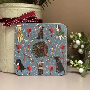 Podložka pod misku Podložka, podtácek Christmas Dogs, Alex Clark (Podložka vánoční pejsci)