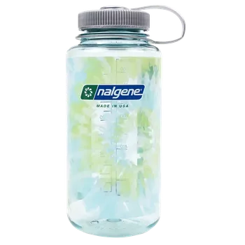 Láhev Nalgene Wide-Mouth Sustain 1000 ml, Seafoam/Platinum Blue