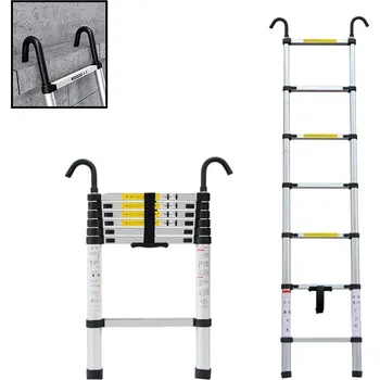 Žebřík MXM Teleskopický žebřík s háky TZ01-20-H 2m