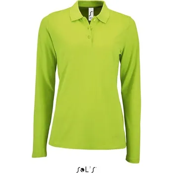 Dámská košile SOL´S PERFECT LSL / Dámská polokošile s dlouhým rukávem - apple green XXL
