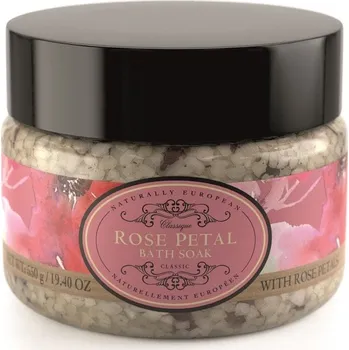 Koupelová sůl Somerset Toiletry Koupelová sůl - Růže + Plátky růží, 550g