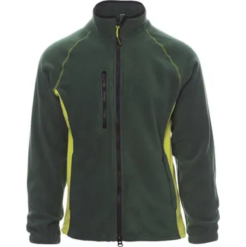 Pánská mikina PAYPER ASPEN+ 001004-0069 / Pánská dvoubarevná fleecová bunda - green/acid green XS