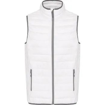 KARIBAN VINTAGE K6113 / Pánská zateplená vesta - white XL