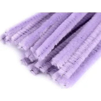 Chlupaté modelovací drátky Ø6 mm 20ks - fialová lila