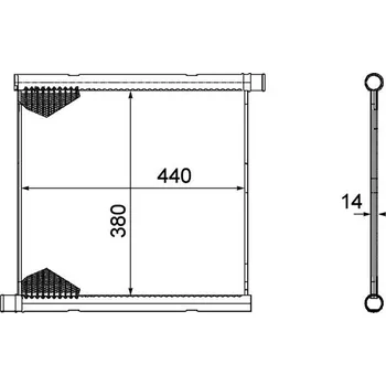 Chladič motoru Chladič, chlazení motoru MAHLE CR 1124 000P