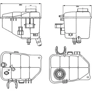 Chladič motoru Vyrovnávací nádoba, chladivo MAHLE CRT 126 000S