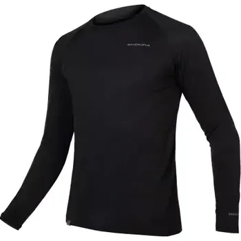 Endura BaaBaa Merino pánské triko dlouhý rukáv black vel. XXL