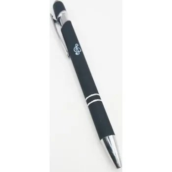Černé kuličkové pero s potiskem houslový klíč