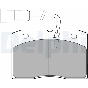 Brzdová destička Sada brzdových destiček, kotoučová brzda DELPHI LP1775