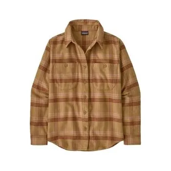 Dámská košile Patagonia Fjord Flannel Shirt Women Old Spruce: Nest Brown hnědá M