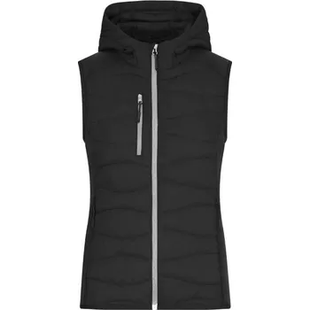 Dámská vesta DAIBER JN 1327 / Dámská strečová fleecová vesta - black/black XS
