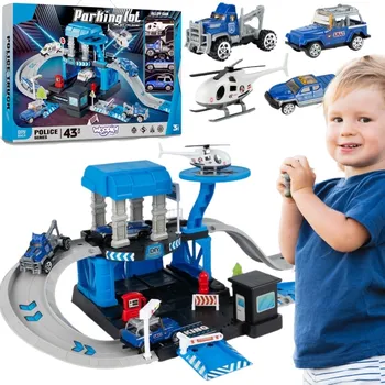 autíčko Woopie Parkovací garáž policejní stanice WOOPIE 43 el.