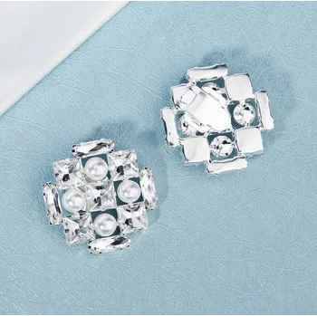 B-TOP Spona na boty s kamínky SQUARE