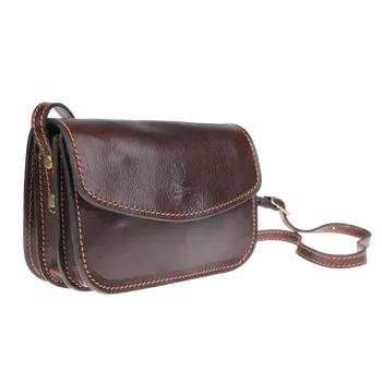 Kabelka NovaKabelka.cz Kožená italská crossbody kabelka Lona Cafe