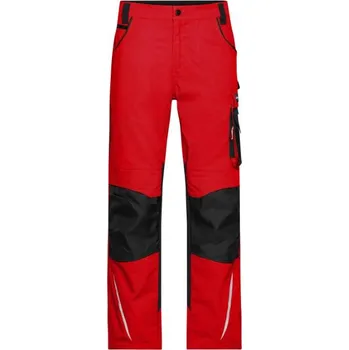 montérky DAIBER JN 832 / Pánské pracovní kalhoty, zkrácené - red/black 62