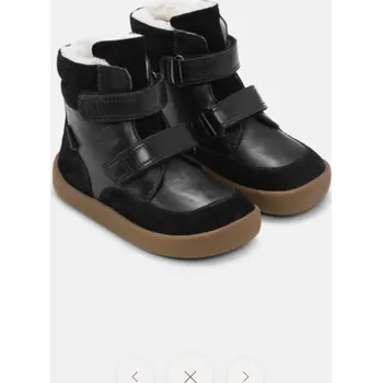 Chlapecká zimní obuv Zimní barefoot boty BASIL STRAP TEX - BLACK, Bundgaard Velikost: 34