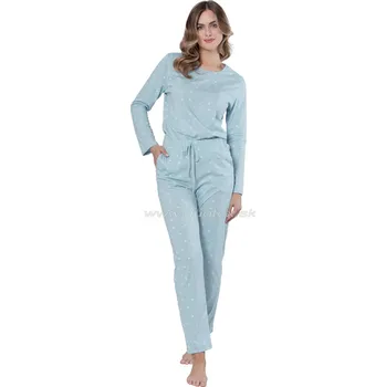 Dámské pyžamo LEVEZA (M-Max) Dámské pyžamo Marta1646 Barva: 1-tyrkys, Velikost: XL