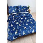 Povlečení mikroplyš Jelen Královsky modrá