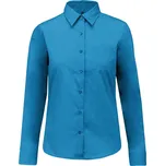 KARIBAN VINTAGE JESSICA K549 / Dámská košile s dlouhým rukávem - bright turquoise 4XL