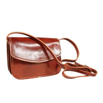 Kabelka NovaKabelka.cz Kožená italská crossbody kabelka Lona Marrone