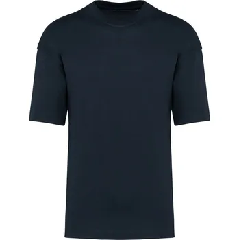 KARIBAN VINTAGE K3008 / Oversize tričko z těžké bavlny - navy S