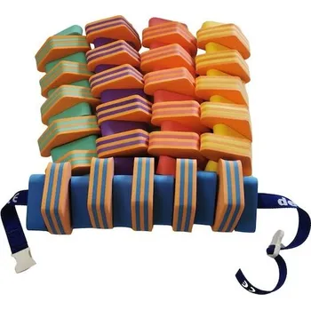 Plovací pás Plavecký pás 1000 ORANŽOVÝ - PRUH, mix barev - pruhované