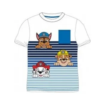 Chlapecké tričko SpinMaster - Chlapecké bavlněné tričko s krátkým rukávem Tlapková patrola / Paw Patrol - pruhy 116
