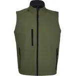 SOL´S RALLYE / Pánská 3-vrstvá softshellová vesta - army XXL