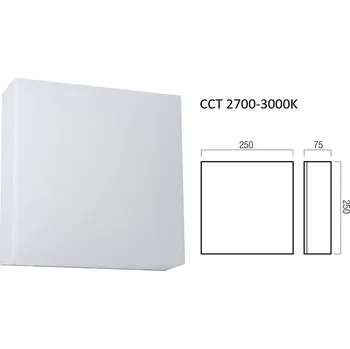 Venkovní osvětlení Redo Group Nástěnné, stropní světlo CCT 90773 Kodiak 25x25cm Redo group