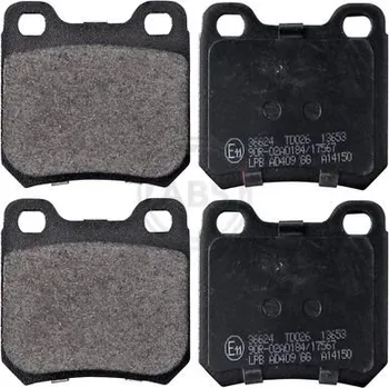 Brzdová destička Sada brzdových destiček, kotoučová brzda A.B.S. 36624