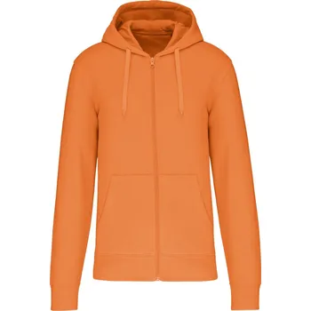 Pánská mikina KARIBAN VINTAGE K4030 / Mikina s kapucí na zip - light orange 4XL