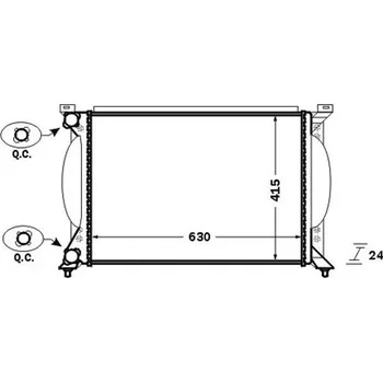 Motor automobilu Chladič, chlazení motoru MAHLE CR 1417 000S