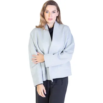 Dámský kabát Duuree.cz Kašmírový kabát Frieda Barva: Světle šedá, Velikost: F-Uni