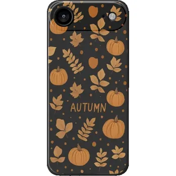 Pouzdro na mobilní telefon Ochranný kryt s podzimním vzorem pro iPhone Air - černý