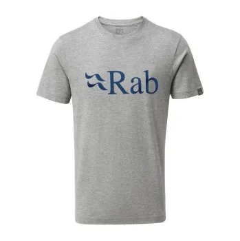 Pánské tričko Bavlněné tričko Rab Stance Logo M Grey marl