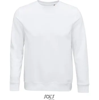 Pánská mikina SOL´S COMET / Unisex mikina z bio bavlny - white XXL